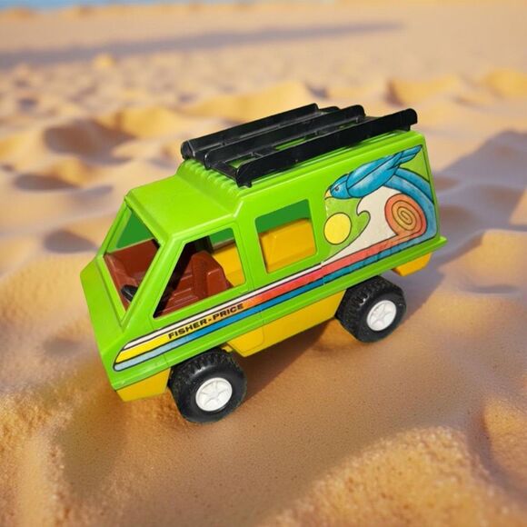 Vintage 1977 Fisher-Price Adventure People Daredevil Sports Van & Driver - Picture 11 of 11